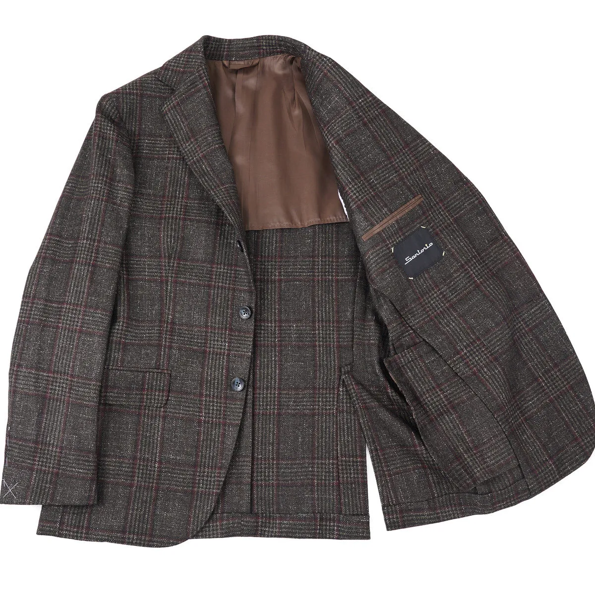 Sartorio Woven Wool-Silk-Linen Sport Coat