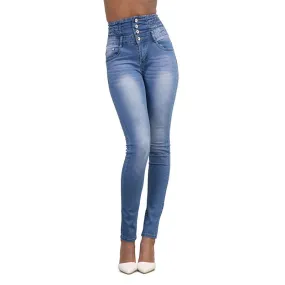 Sexy high-rise slim-fit jeans