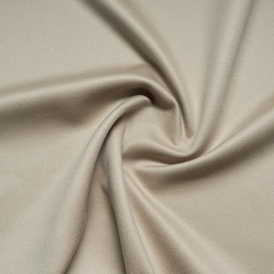 Soft Beige Double-Faced Pure Cashmere