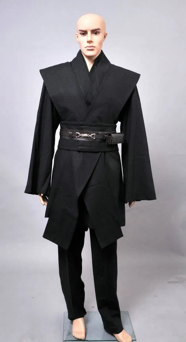 Star Wars Anakin Skywalker Cosplay Costume Black Suit