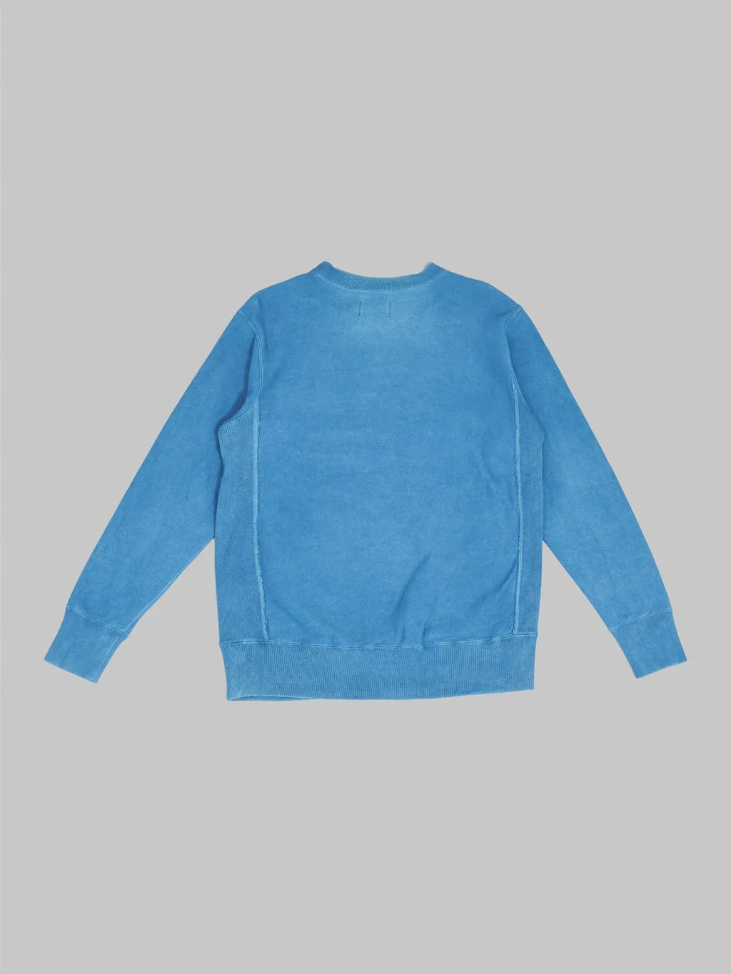 Studio D'Artisan 8122  "AWA-AI" Natural Indigo Reverse Weave Sweatshirt