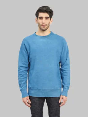 Studio D'Artisan 8122  "AWA-AI" Natural Indigo Reverse Weave Sweatshirt