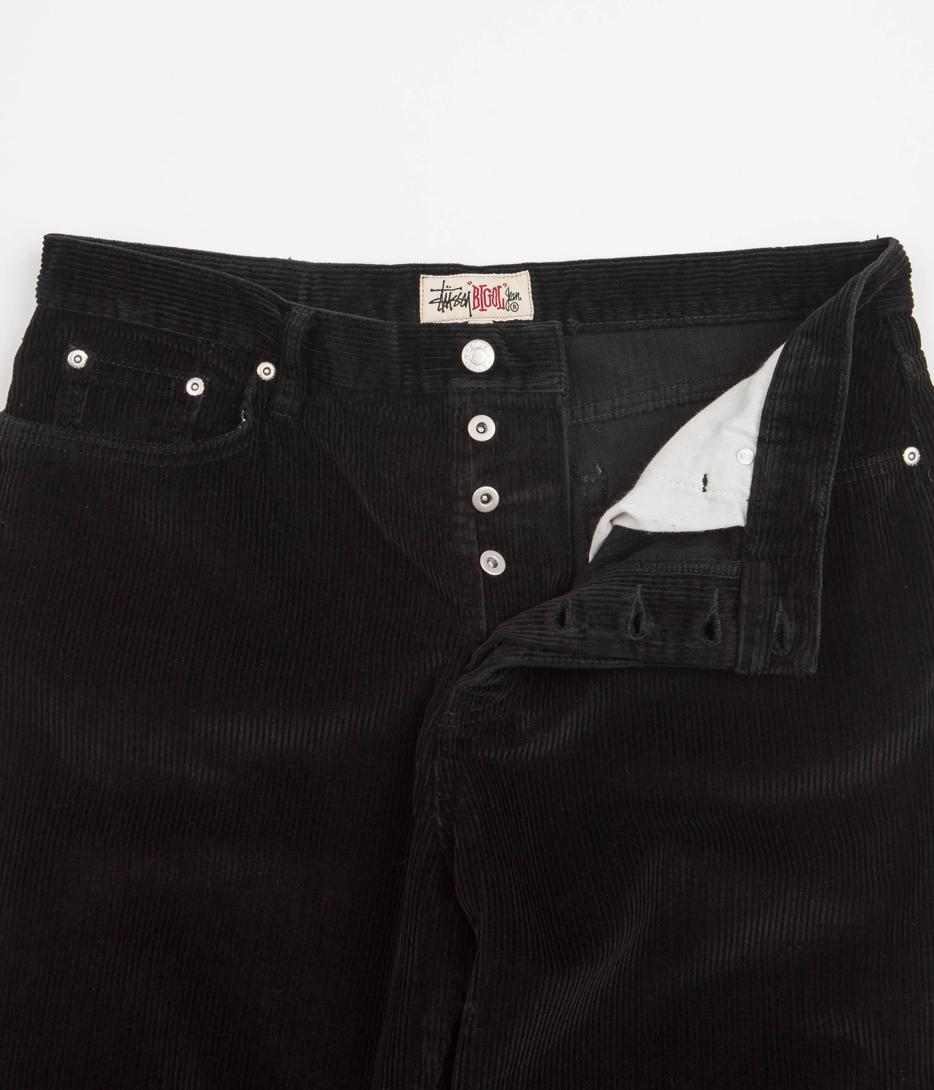 Stussy Corduroy Big Ol Jeans - Black