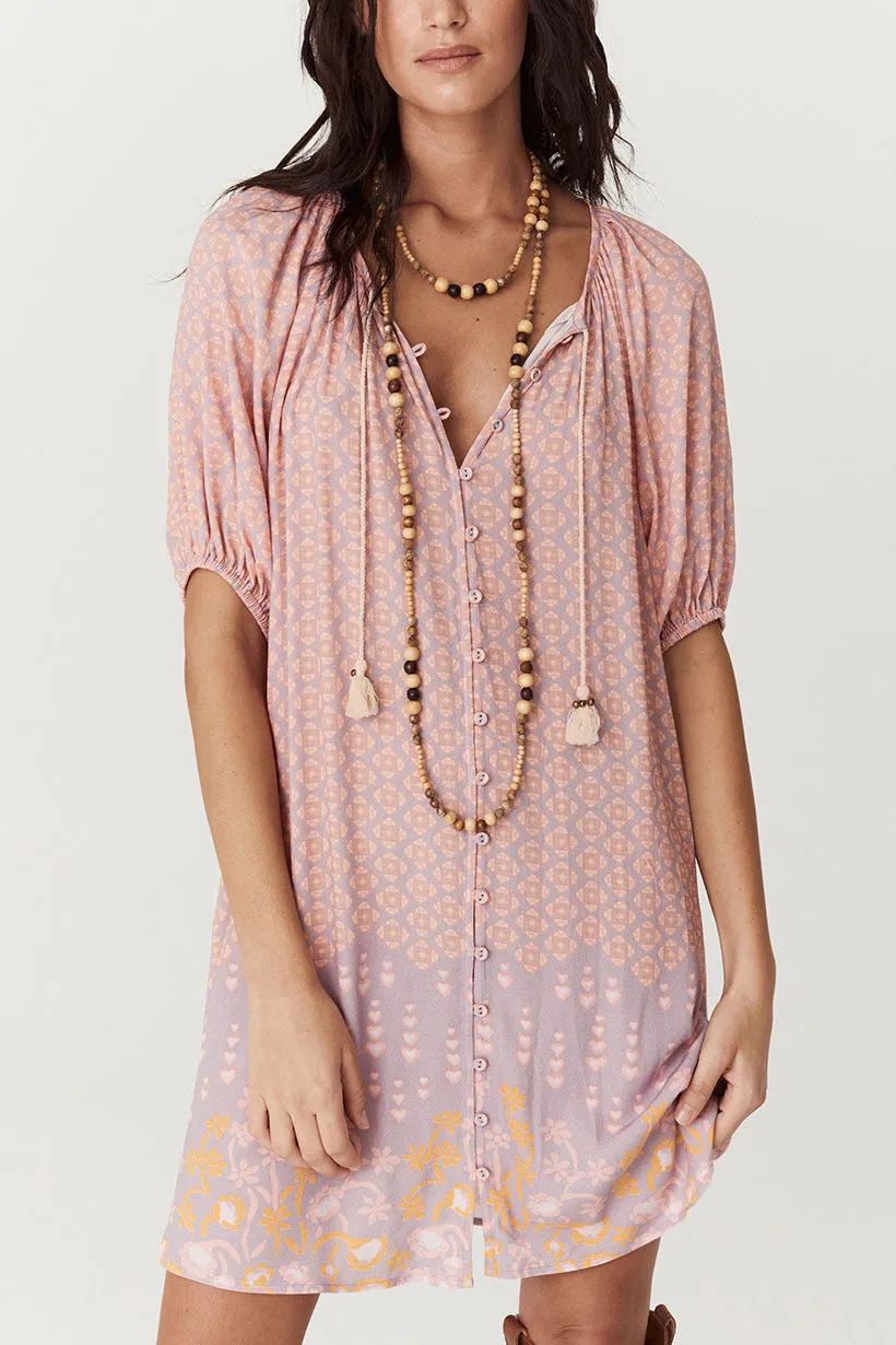 Sweet Nothings Button Through Tunic Dress