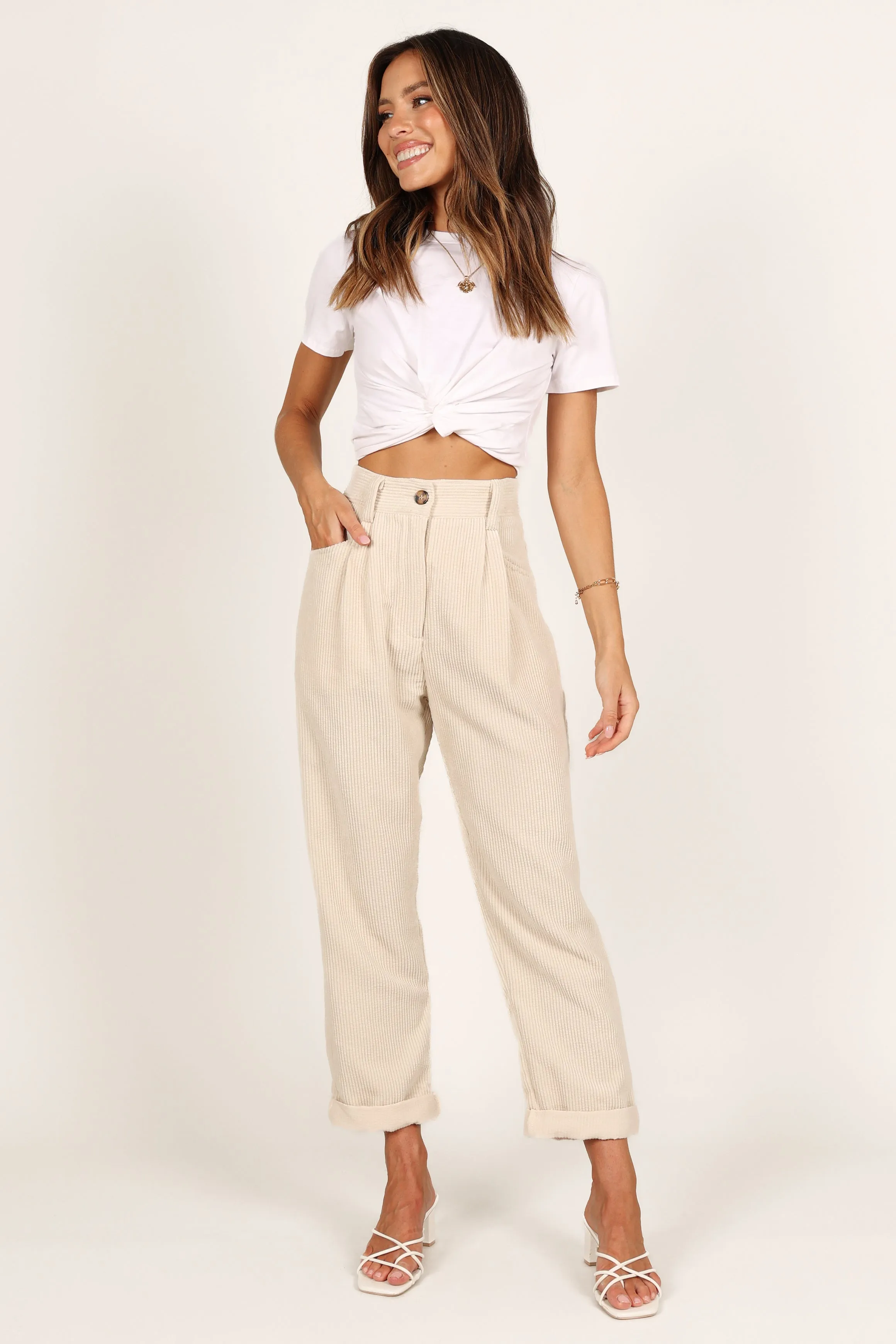 Talaren Cord Pant - Cream