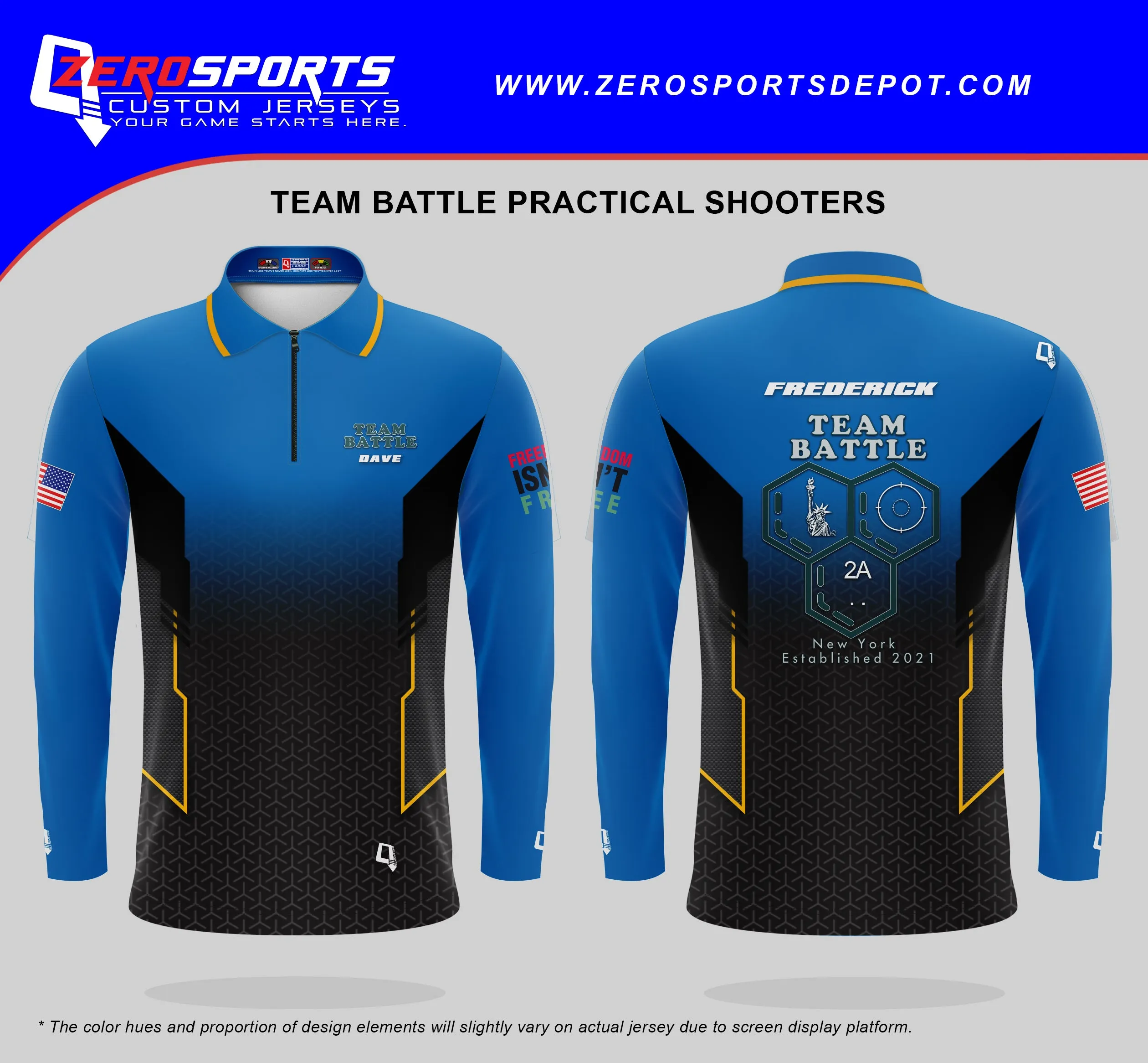 Team Battle Practical Shooters Custom Jersey