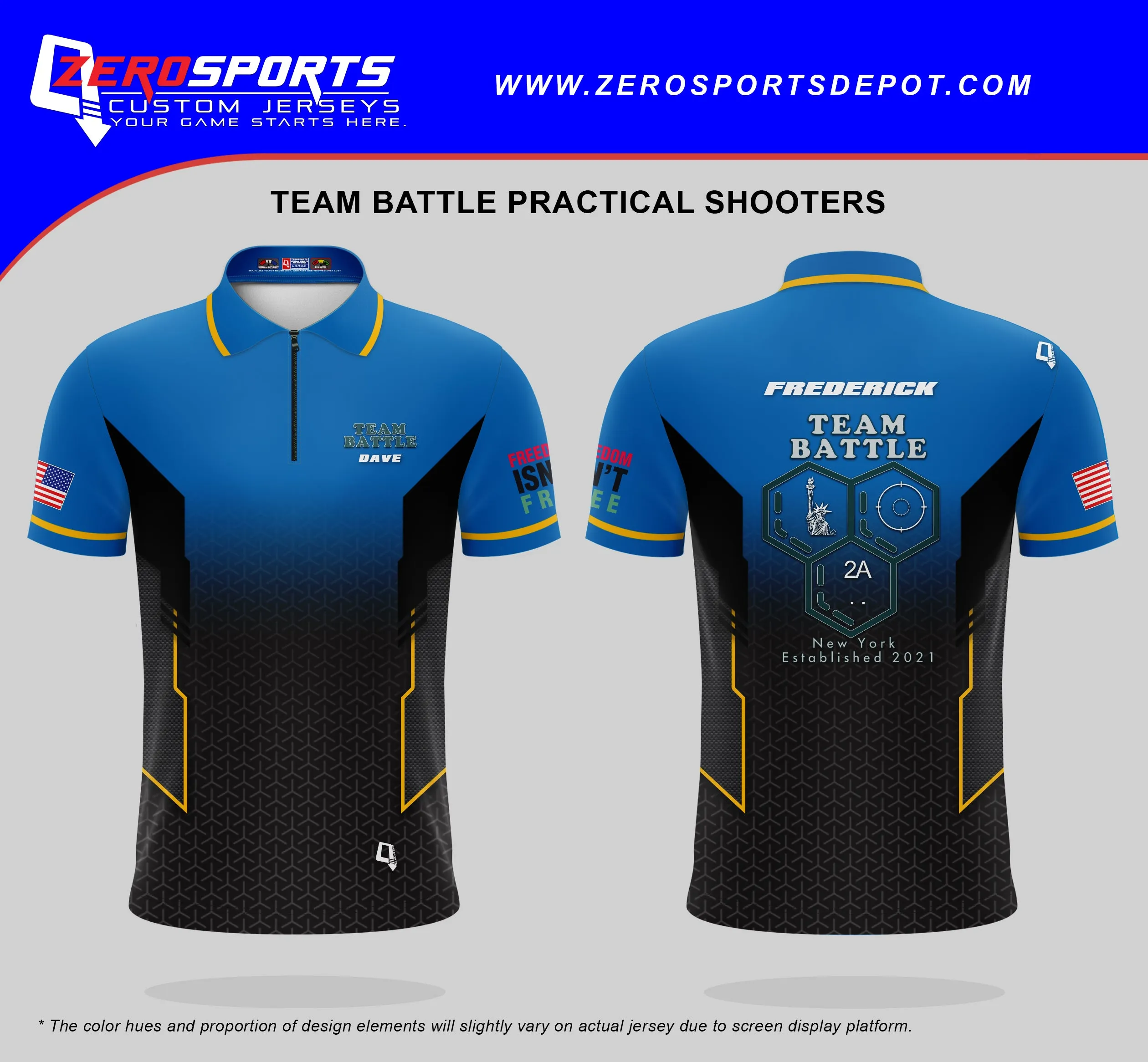 Team Battle Practical Shooters Custom Jersey