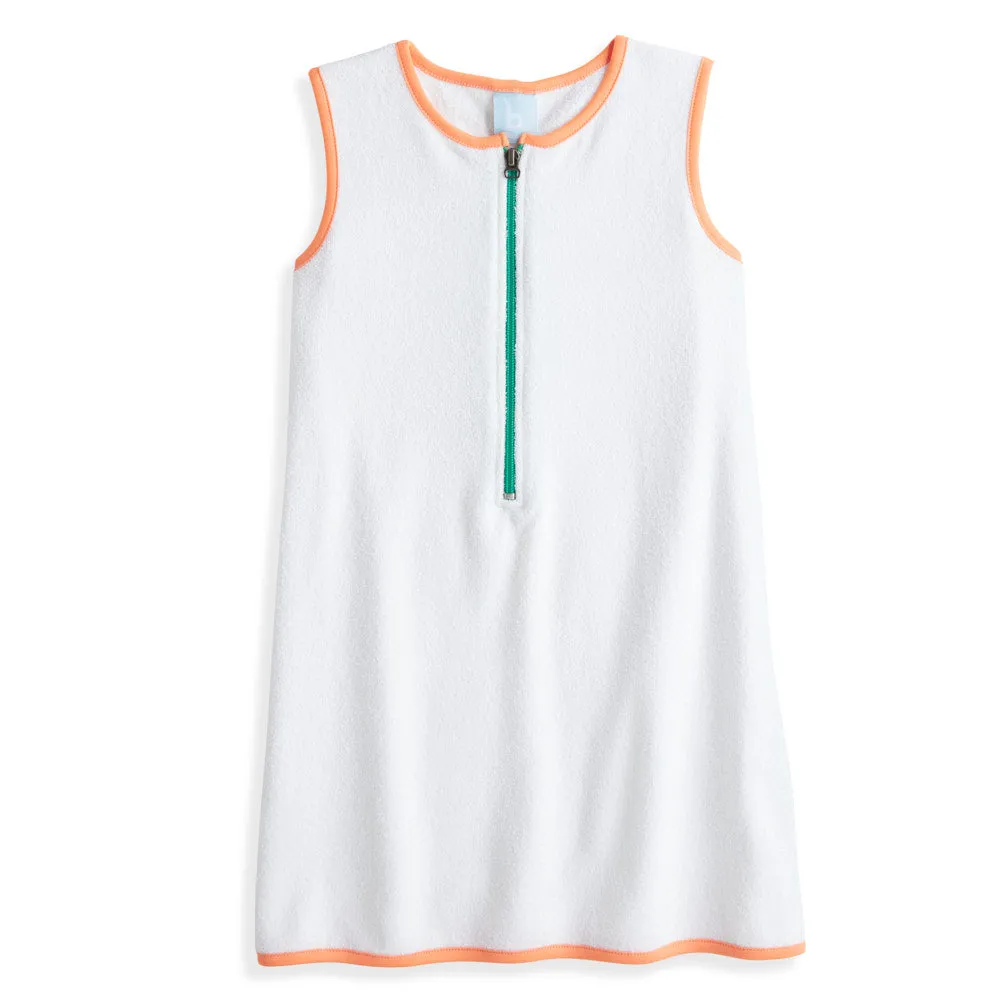 Terry Turner Tunic -- White with Green & Orange