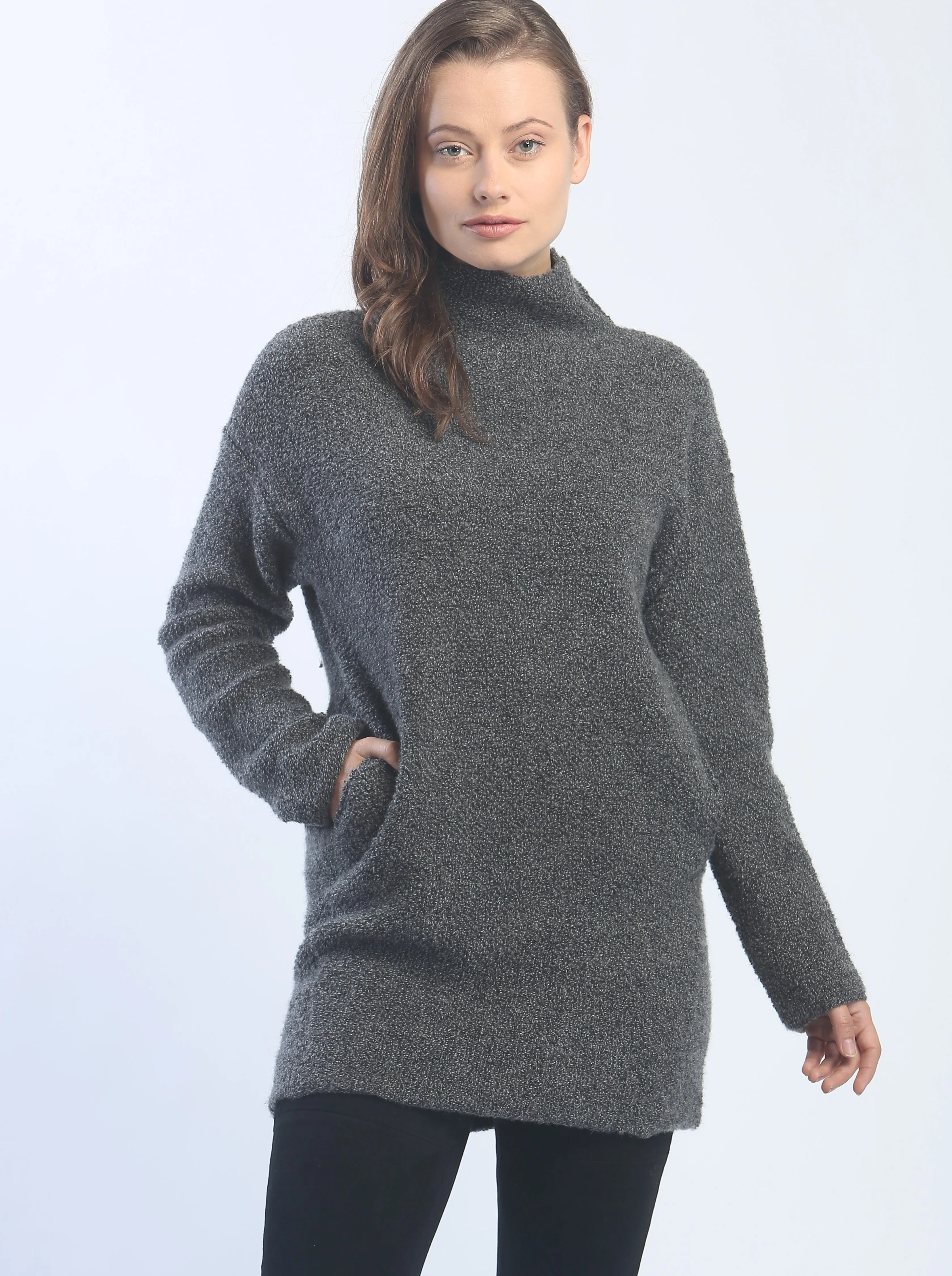 Textured Turtleneck Tunic