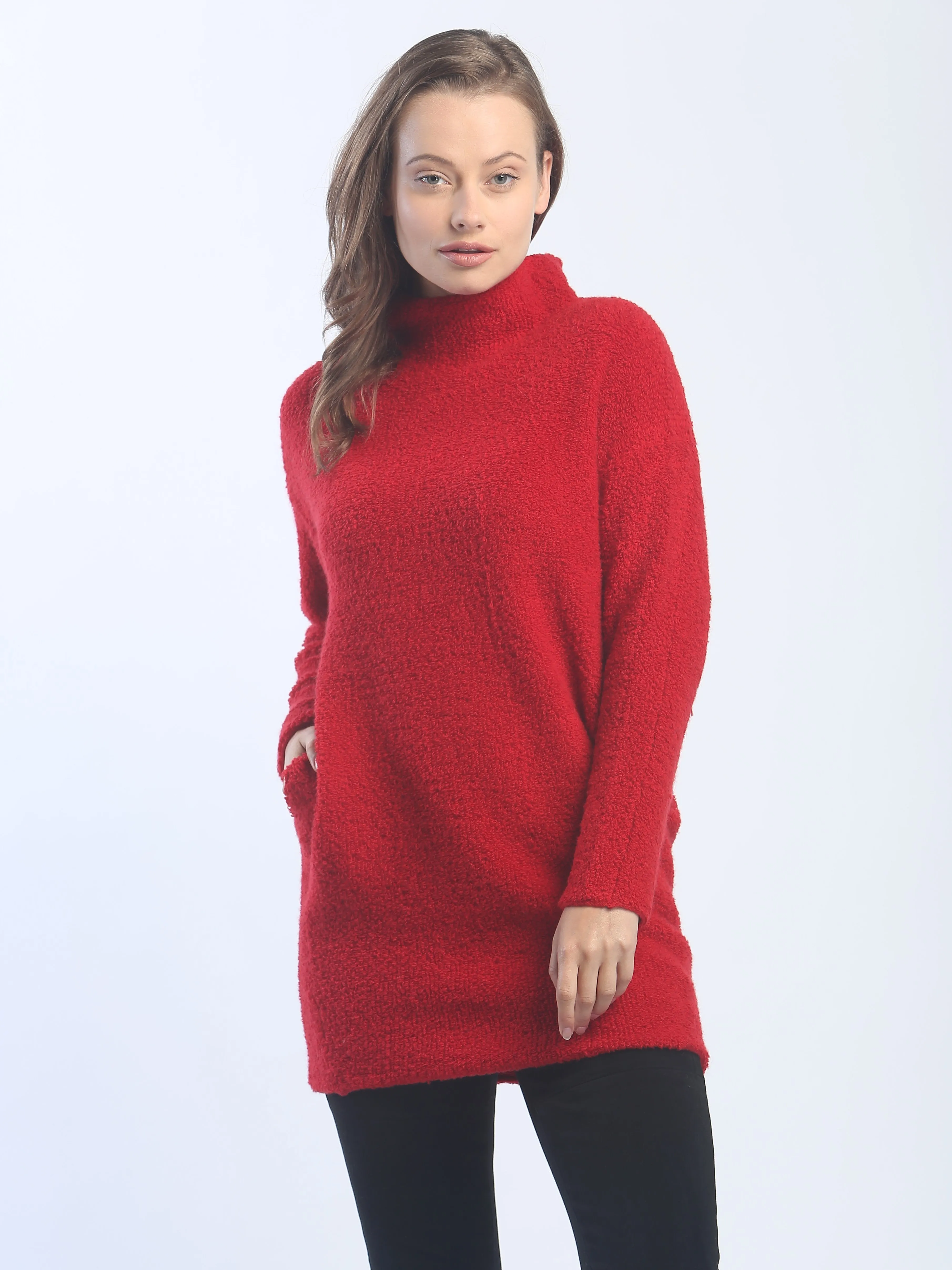 Textured Turtleneck Tunic