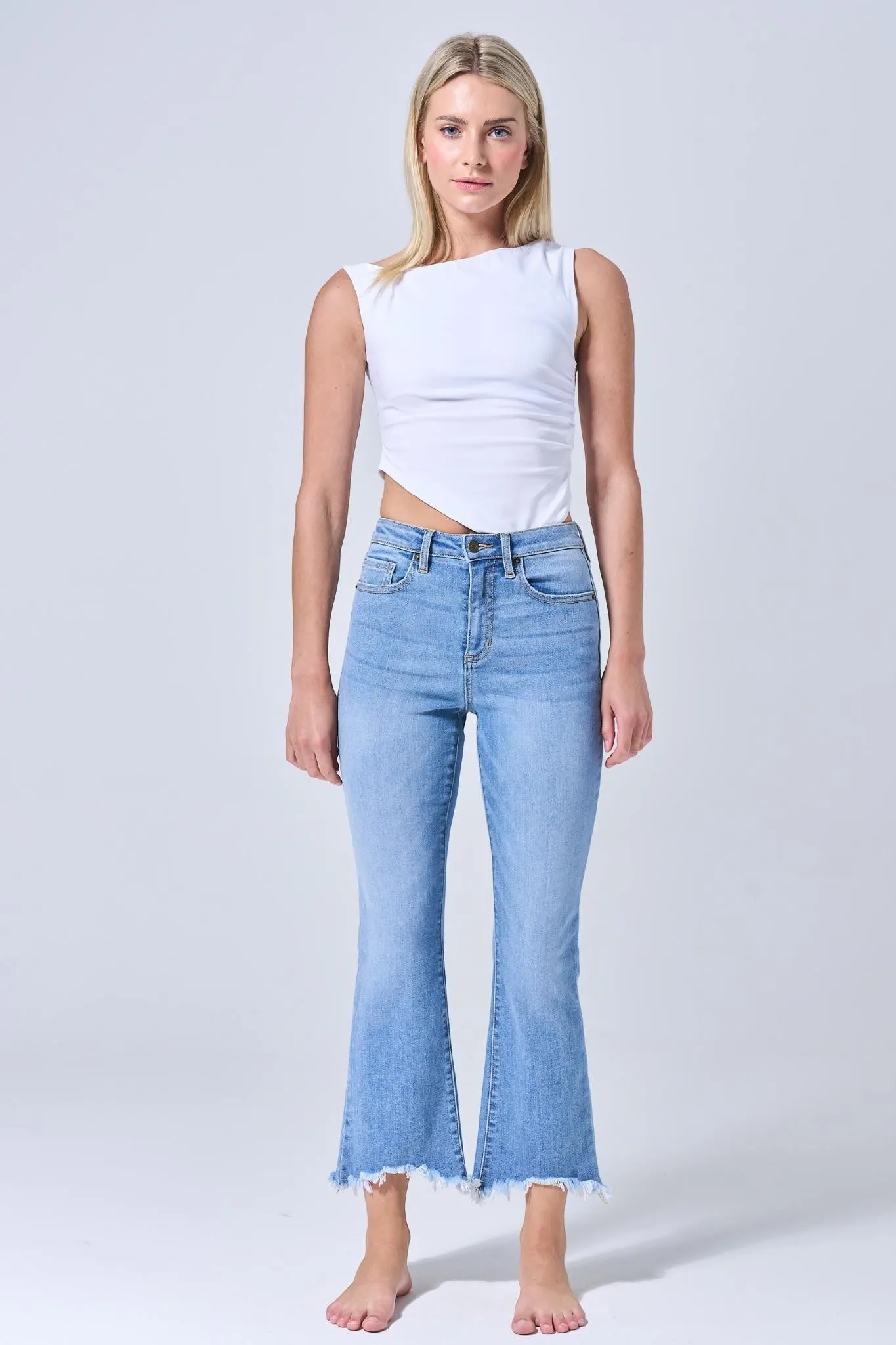 'These Days' High Rise Kick Flare Jean