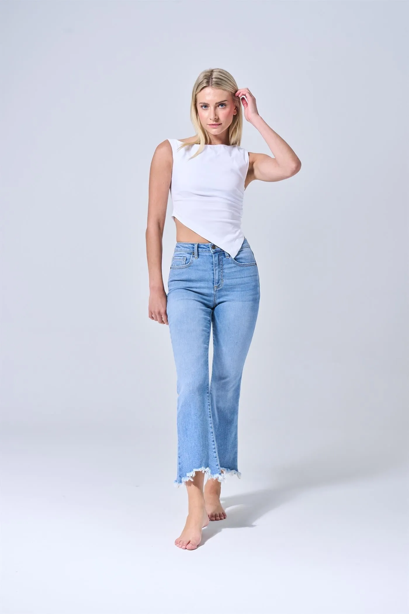 'These Days' High Rise Kick Flare Jean