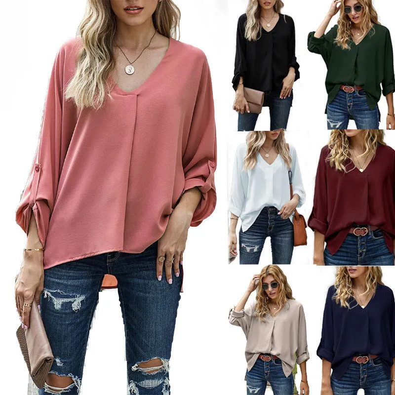 Tunic Top Sleeve Blouse Shirt