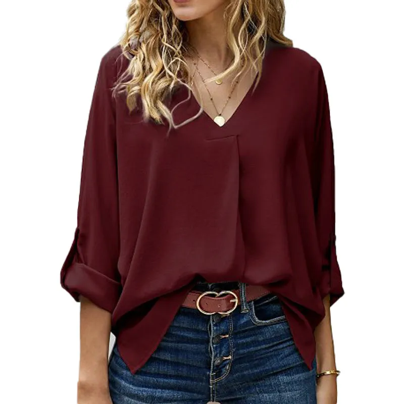 Tunic Top Sleeve Blouse Shirt