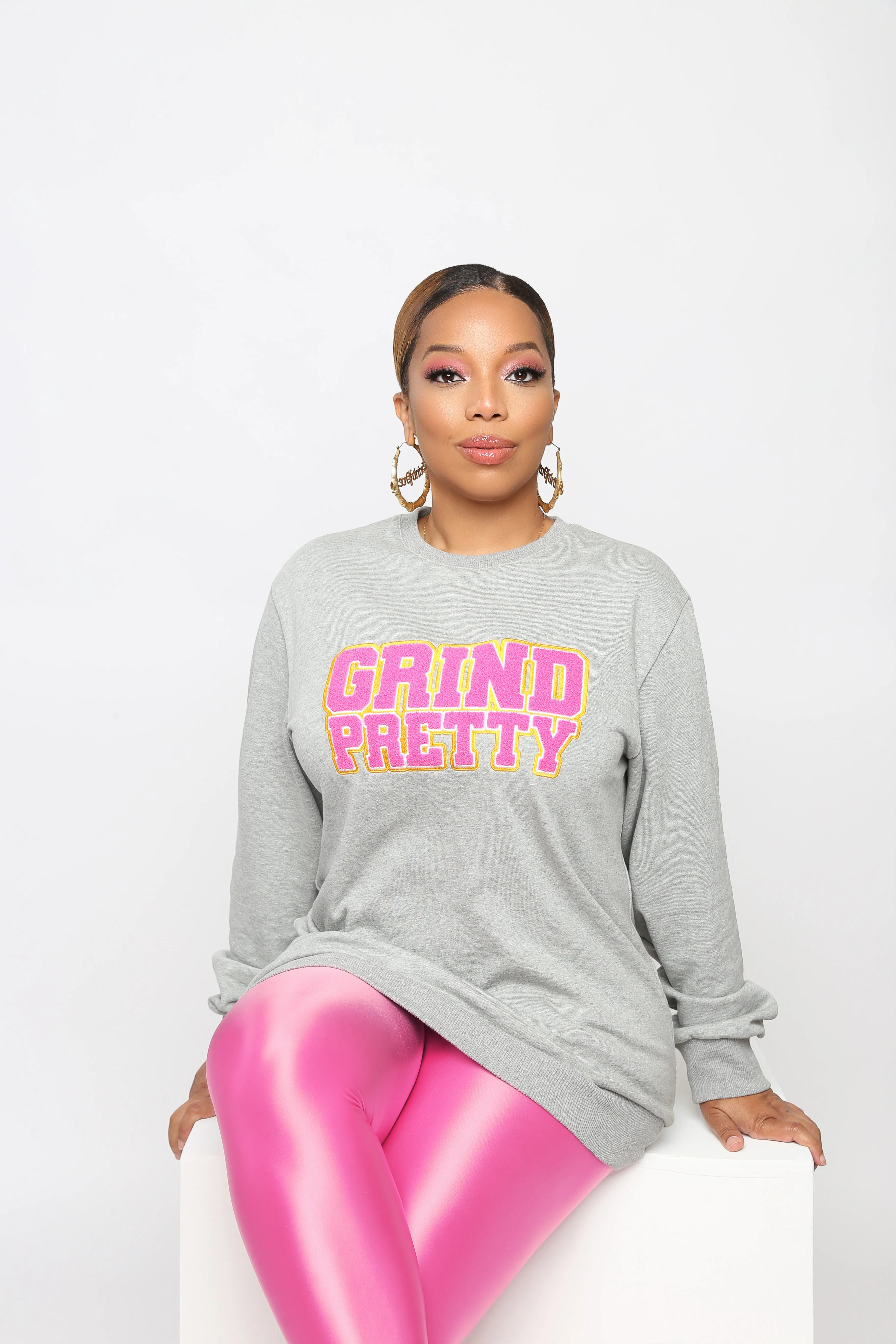 Varsity Grind Pretty Tunic Sweatshirt