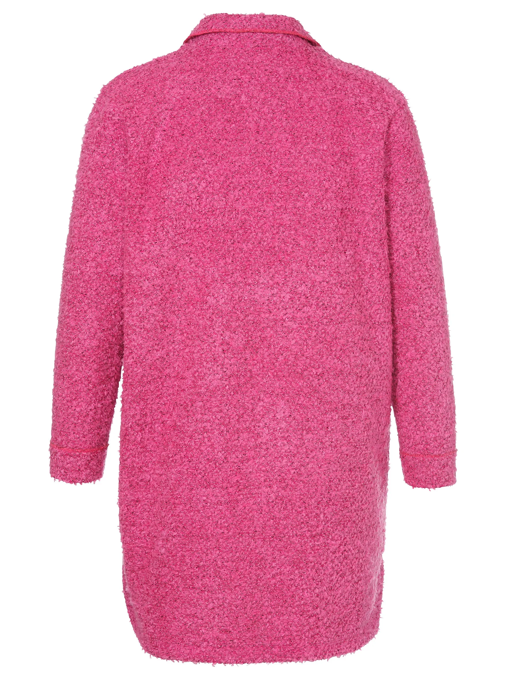 Via Appia Due Textured Coat in Pink