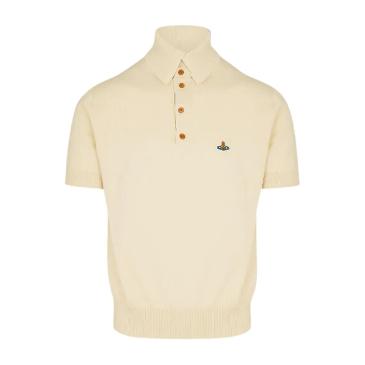 Vivienne Westwood Off-White Cashmere Alex Polo Shirt