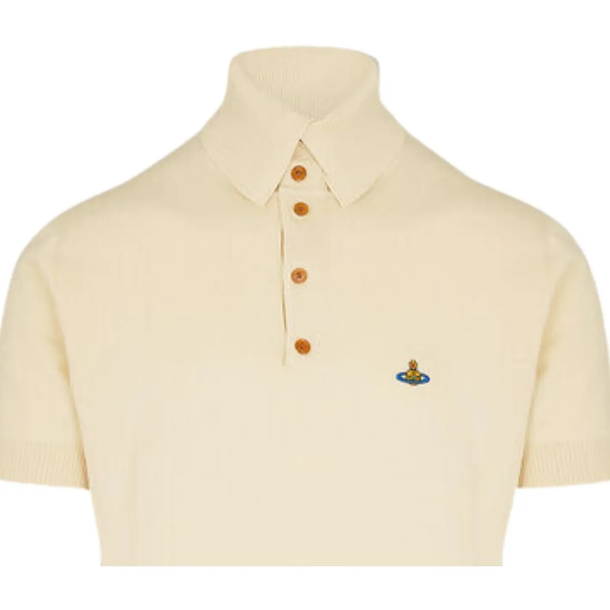 Vivienne Westwood Off-White Cashmere Alex Polo Shirt