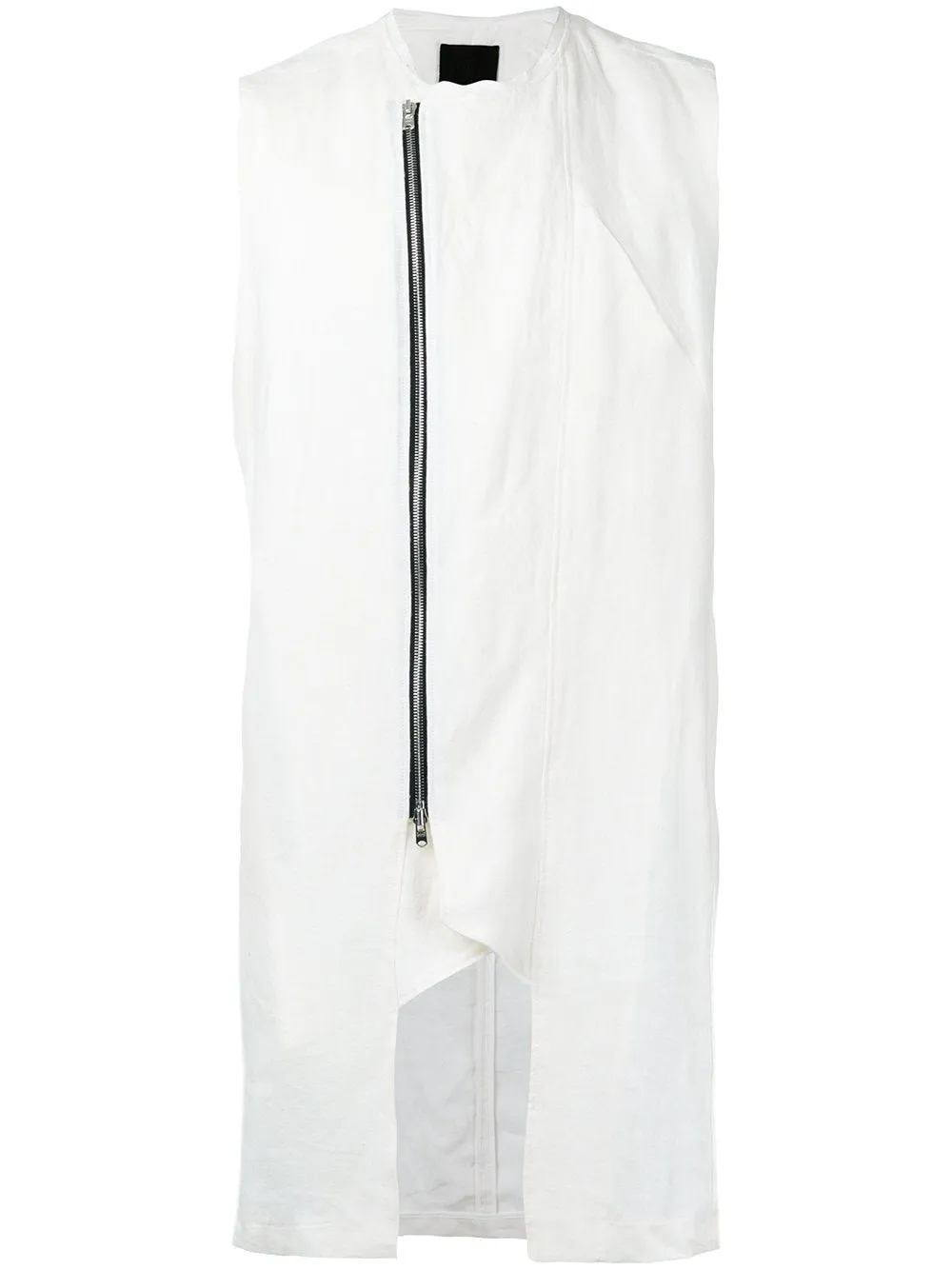 White Hemp Zip Tunic