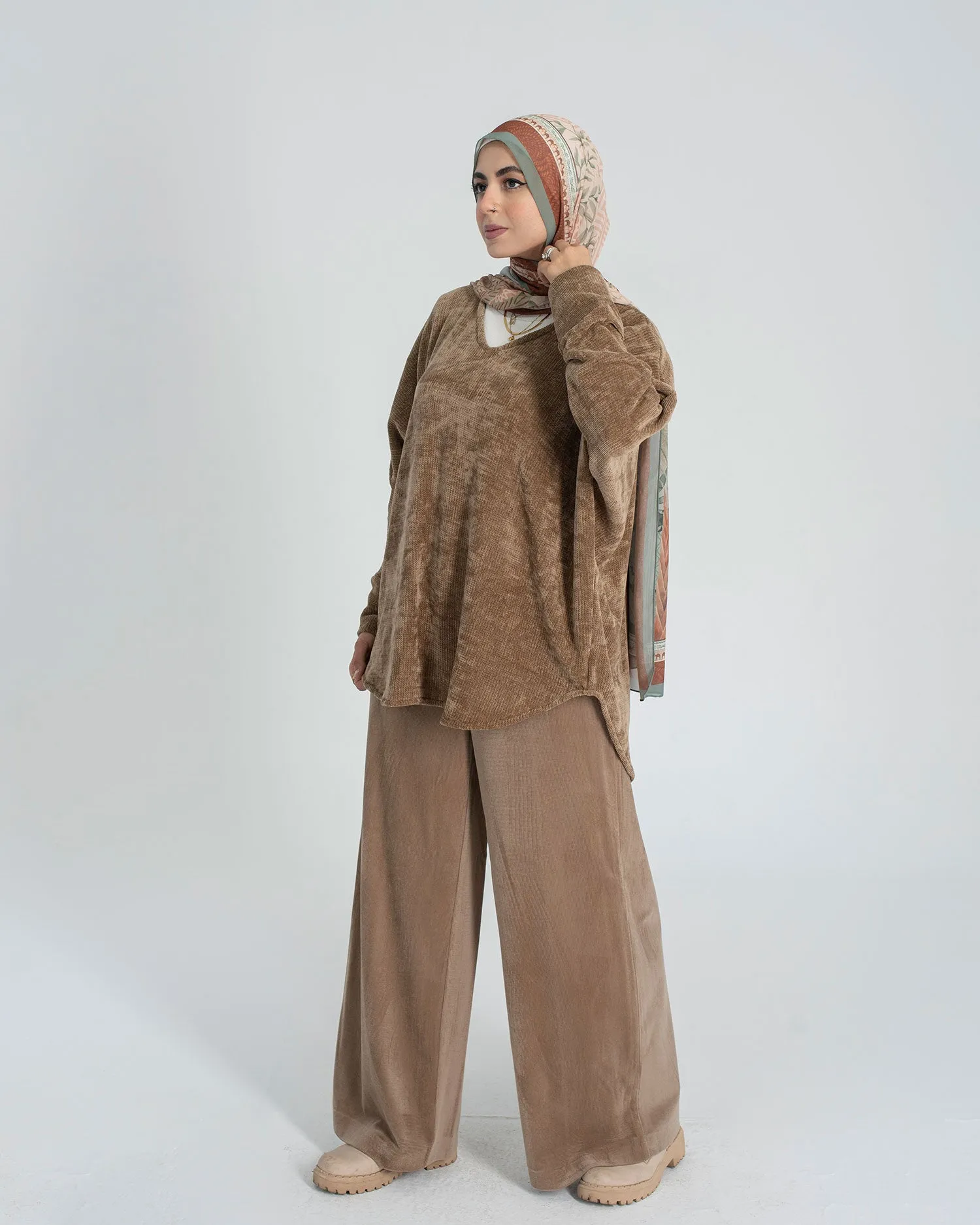 Wide Leg Corduroy Pants - Allura