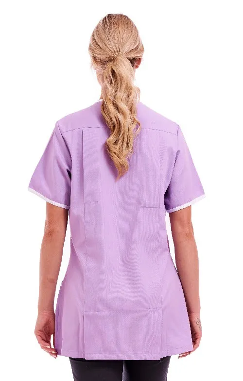 Women's Asymmetric V Neckline Tunic | Size S to XL | Lilac