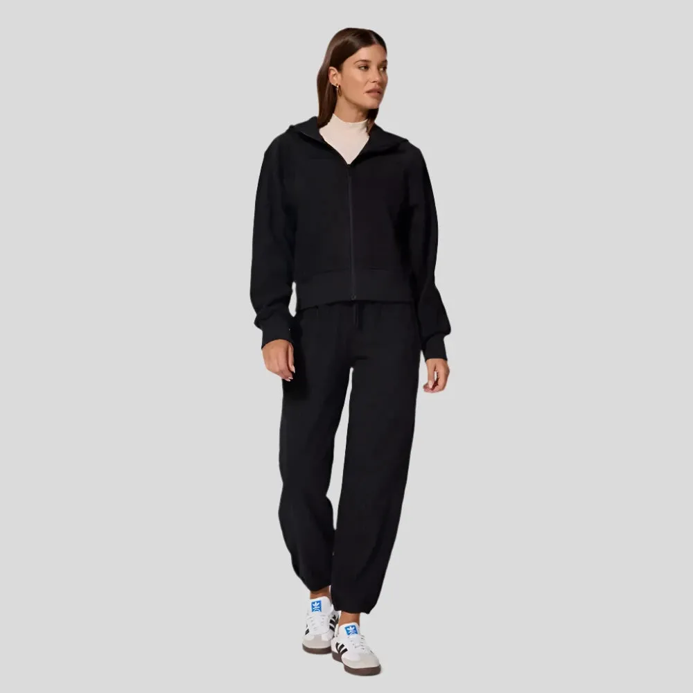 Womens Aura Mid-Rise Jogger - Black