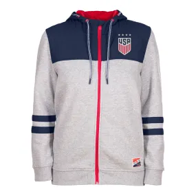 Women's New Era USWNT Full Zip Grey Jacket