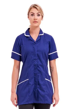 Women's Royal Blue Tunic | Ideal for Nurses & Care Workers | Sizes 8-26 | FUL01