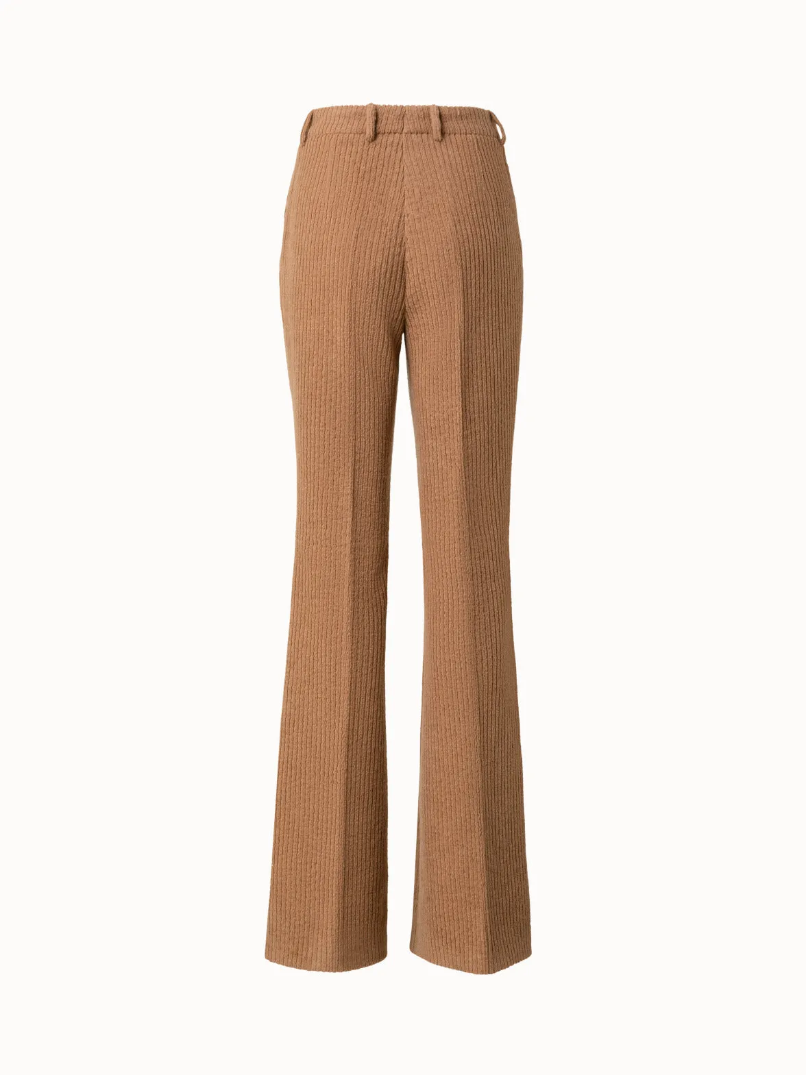 Wool Cashmere Velvet Corduroy Bootcut Pants