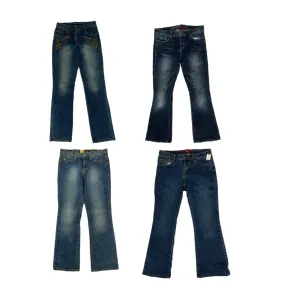 Y2K revival: bellbottom denim jeans (NS-318)