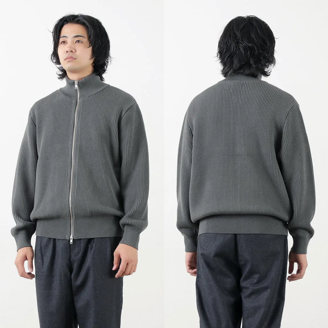 YONETOMI NEW BASIC / Extra Fine Wool Ribbed Knit Blouson