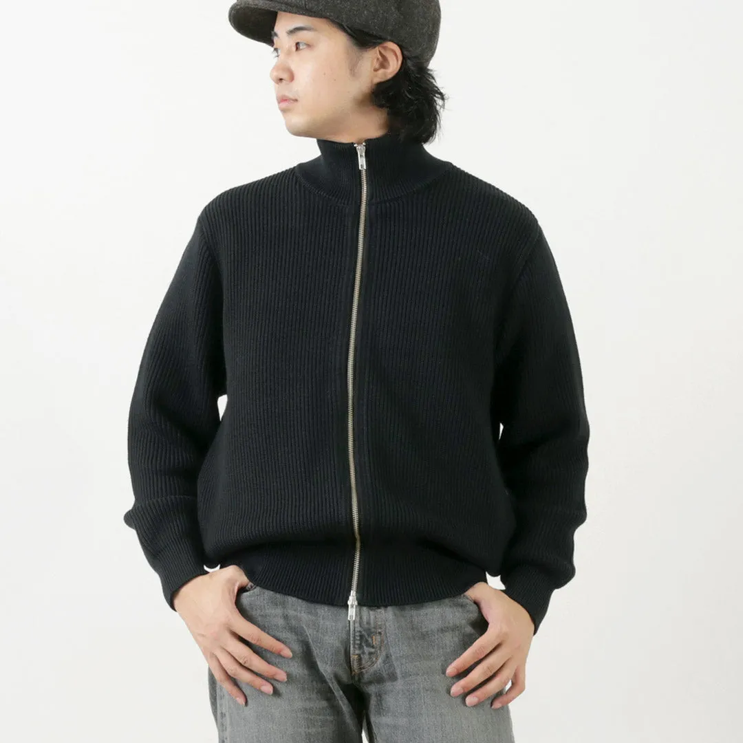 YONETOMI NEW BASIC / Extra Fine Wool Ribbed Knit Blouson