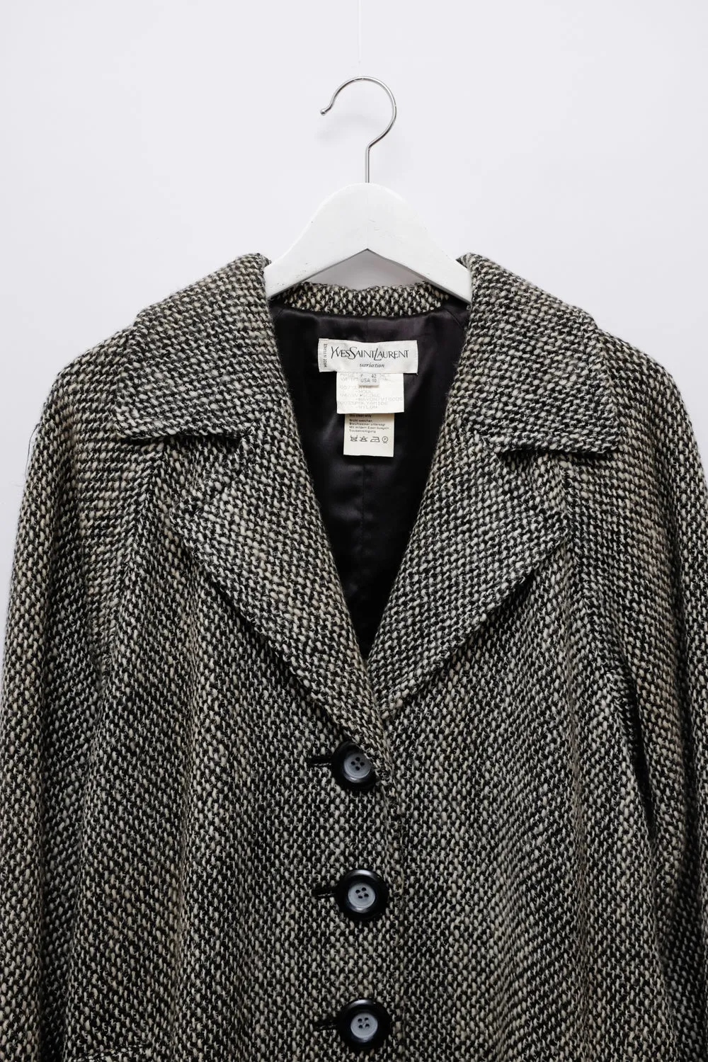 YSL VINTAGE YVES SAINT LAURENT WOOL COAT